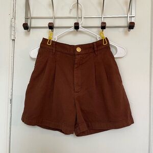 Brown Trouser Shorts by Big Bud Press